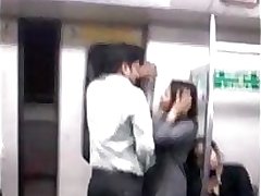 Desperate lovers in delhi metro kiss n boob press wid audio - fuckmyindiangf.com